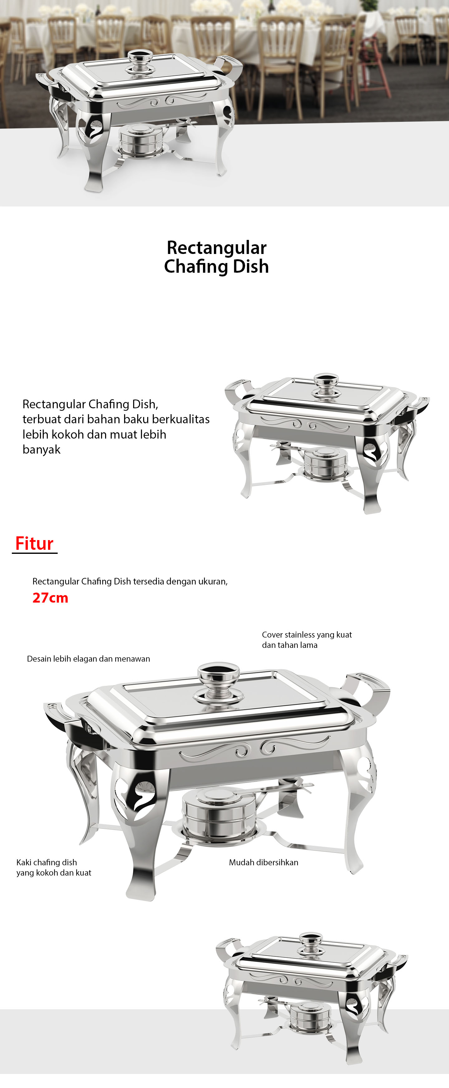 Rectangular Chafing Dish